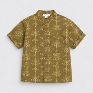 Boys cotton shirt, handblock shirt for boys