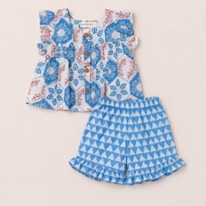 Blue Floral Prism