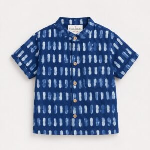Indigo print kids shirt